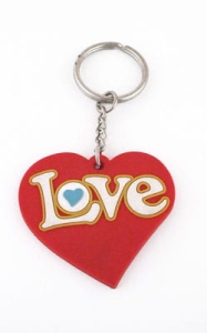 Brelok gumowy - serce