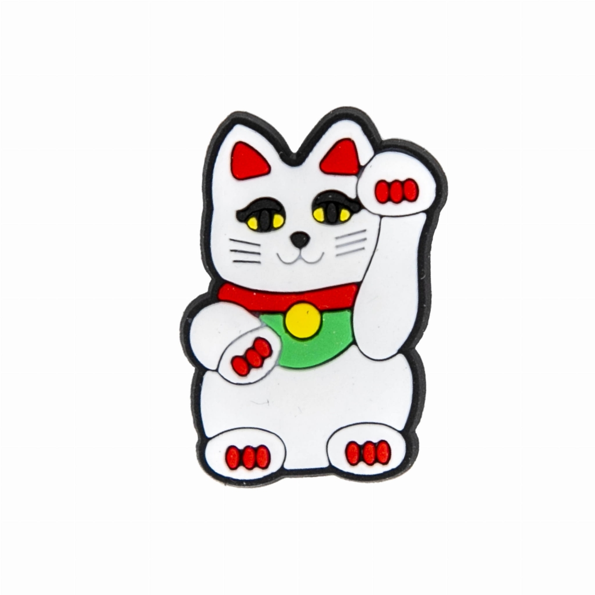 Kot na szczęście przypinka do crocs maneki neko