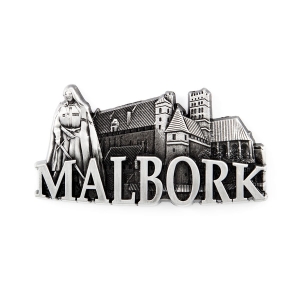 Magnes na lodówkę – panorama Malbork, metalowy