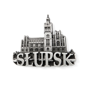 Magnes na lodówkę – panorama Słupsk, metalowy