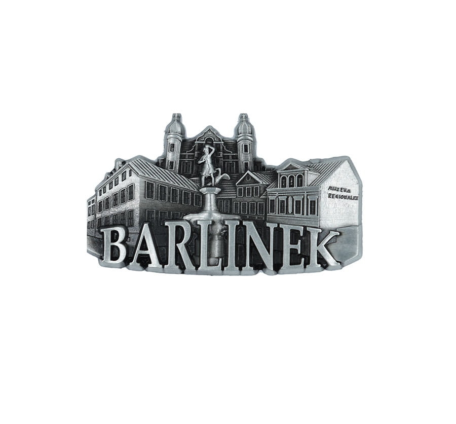 magnes na lodówkę panorama Barlinek metalowy pamiątka