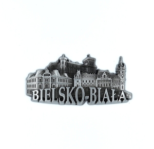 Magnes na lodówkę – panorama Bielsko-Biała, metalowy