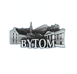 Magnes na lodówkę – panorama Bytom, metalowy