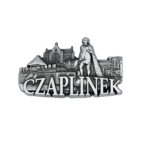 Magnes na lodówkę – panorama Czaplinek, metalowy