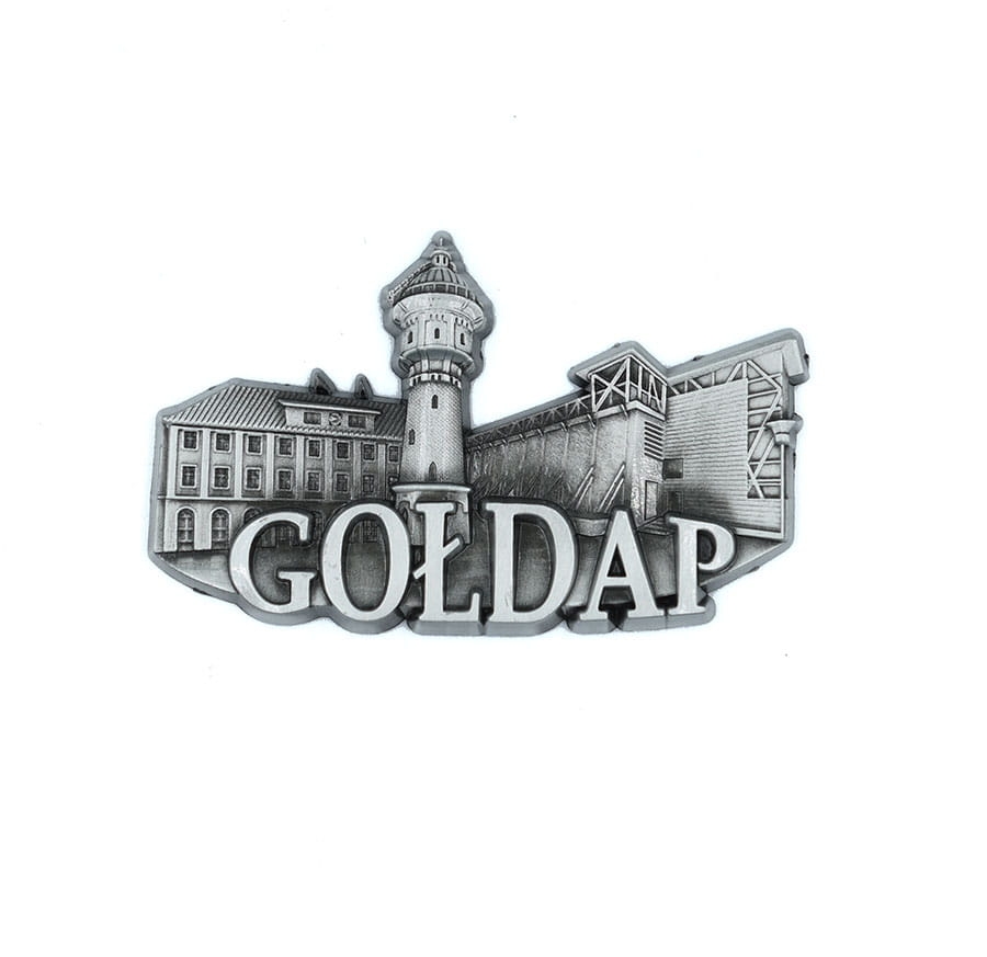 magnes na lodówkę panorama Gołdap metalowy