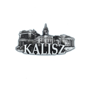 Magnes na lodówkę – panorama Kalisz, metalowy