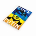 magnes Fuck Putin Ukraina widok z boku grafika polityczna