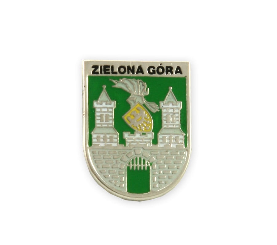 przypinka herb Zielona Góra odznak pamiątkowy miasta