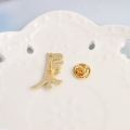 pins dinozaur zielony metalowy zapięcie
