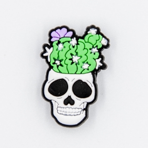 Czaszka z kaktusem, Día de Muertos, pin do kroksów