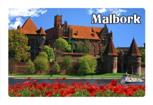 Magnes z efektem 3D Malbork - panorama
