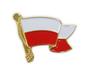 Przypinak flaga falująca