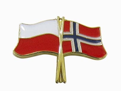 Przypinka Polska Norwegia 583a