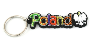 Brelok gumowy napis Poland