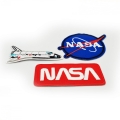 zestaw naszywek NASA trzy sztuki widok boczny