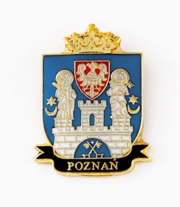 Herb Poznań - przypinka
