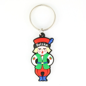 Brelok gumowy chłopiec folkowy
