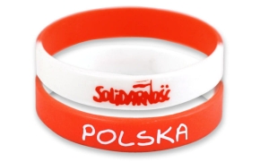 Bransoletka silikonowa Solidarność