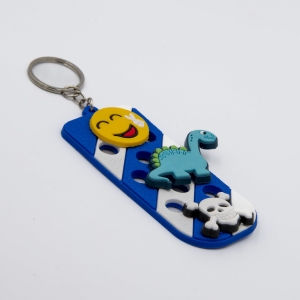 Brelok na wpinki do kroksów biało/niebieski