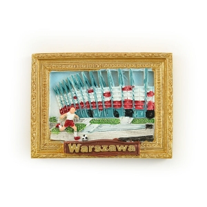 Magnes obraz złota rama Warszawa stadion