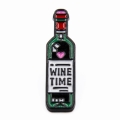 Metalowa przypinka butelka wina Wine Time pins emaliowany