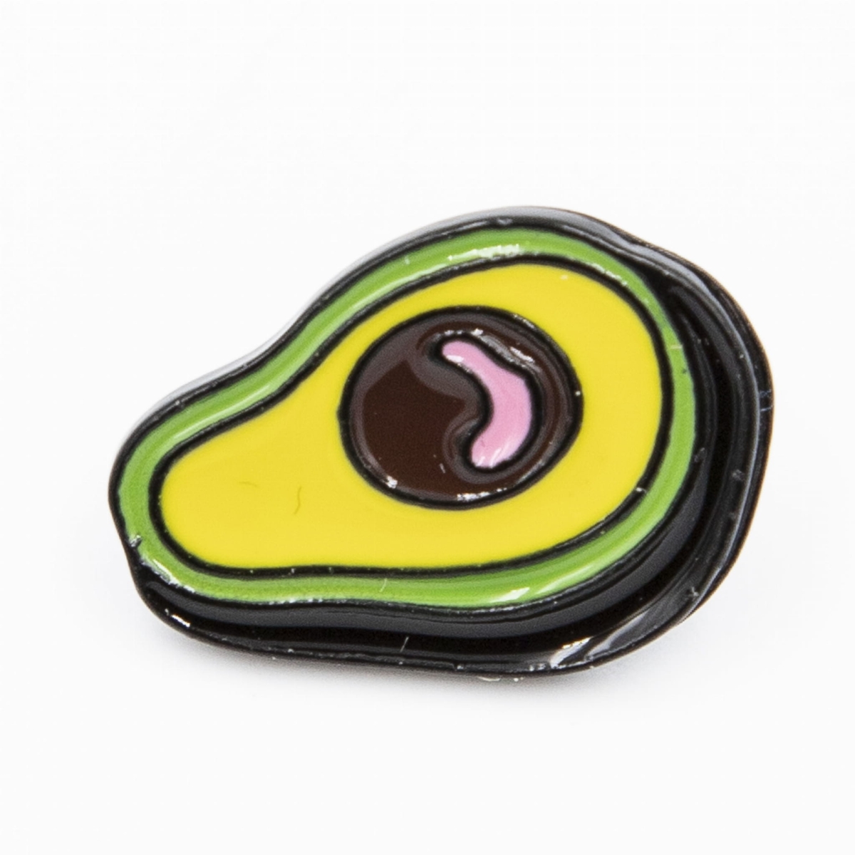 metalowa przypinka awokado pins kolorowa