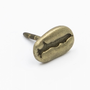 Metalowa przypinka, pins Ziano kawy złote