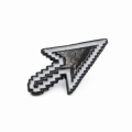 Metalowa przypinka strzałka komputerowa pins kursor