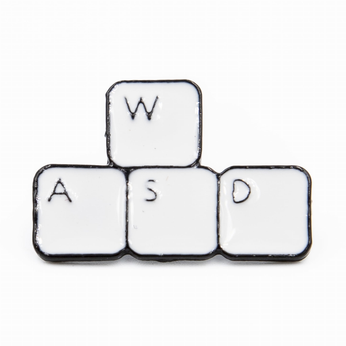 Metalowa przypinka klawiatura ASDW pins dla graczy