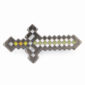 Metalowa przypinka, pins Miecz minecraft