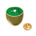 pins kiwi owoc przypinka biżuteria ozdoba metalowa emaliowana