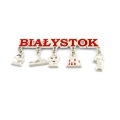 Magnes Białystok z zawieszkami symbole miasta pamiątka