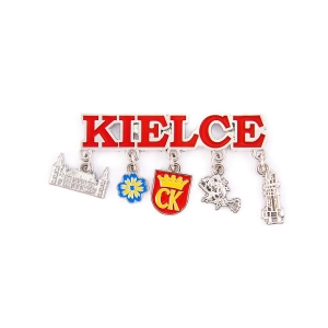 Magnes na lodówkę – Kielce, z zawieszkami