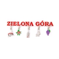 Magnes na lodówkę Zielona Góra z zawieszkami pamiątka