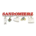 Magnes Sandomierz z zawieszkami symbole miasta pamiątka