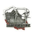Magnes na lodówkę Polska Bydgoszcz metalowy pamiątka
