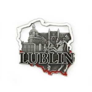 Magnes metalowy kontur Lublin