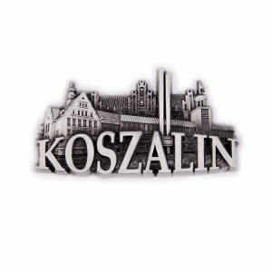Magnes na lodówkę – panorama Koszalin, metalowy