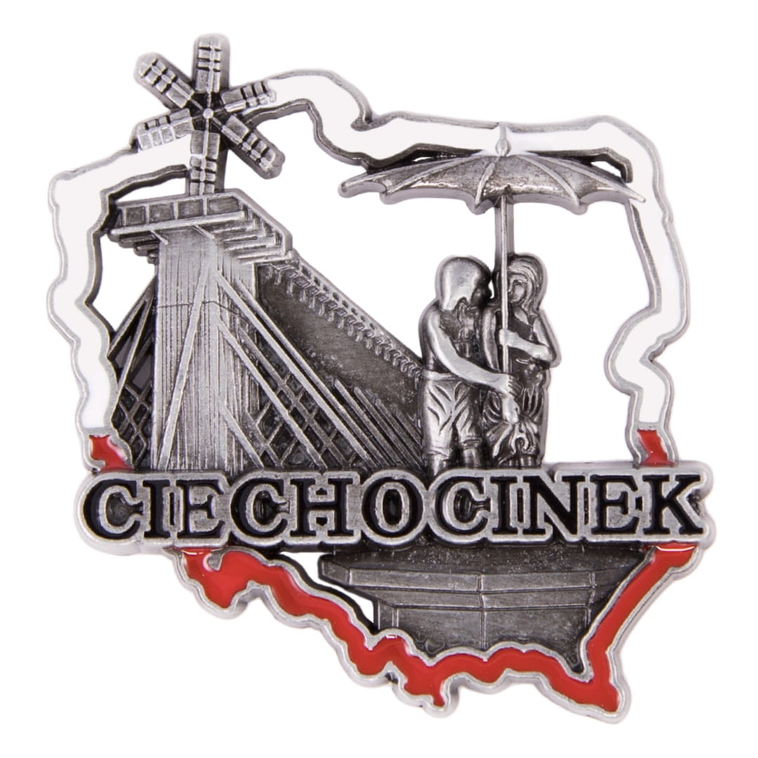 magnes na lodówkę Polska Ciechocinek metalowy pamiątka