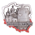 magnes na lodówkę Polska Hrubieszów metalowy pamiątka