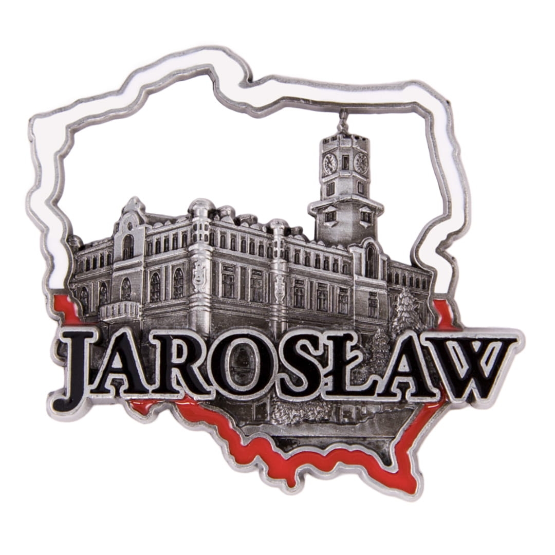 magnes na lodówkę Polska Jarosław metalowy pamiątka