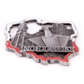 Magnes metalowy Koluszki Polska trójwymiarowy relief