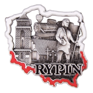 Magnes metalowy kontur Rypin