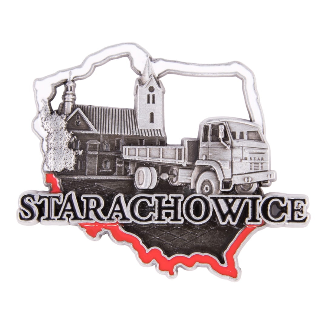 Magnes metalowy Polska Starachowice - widok z przodu