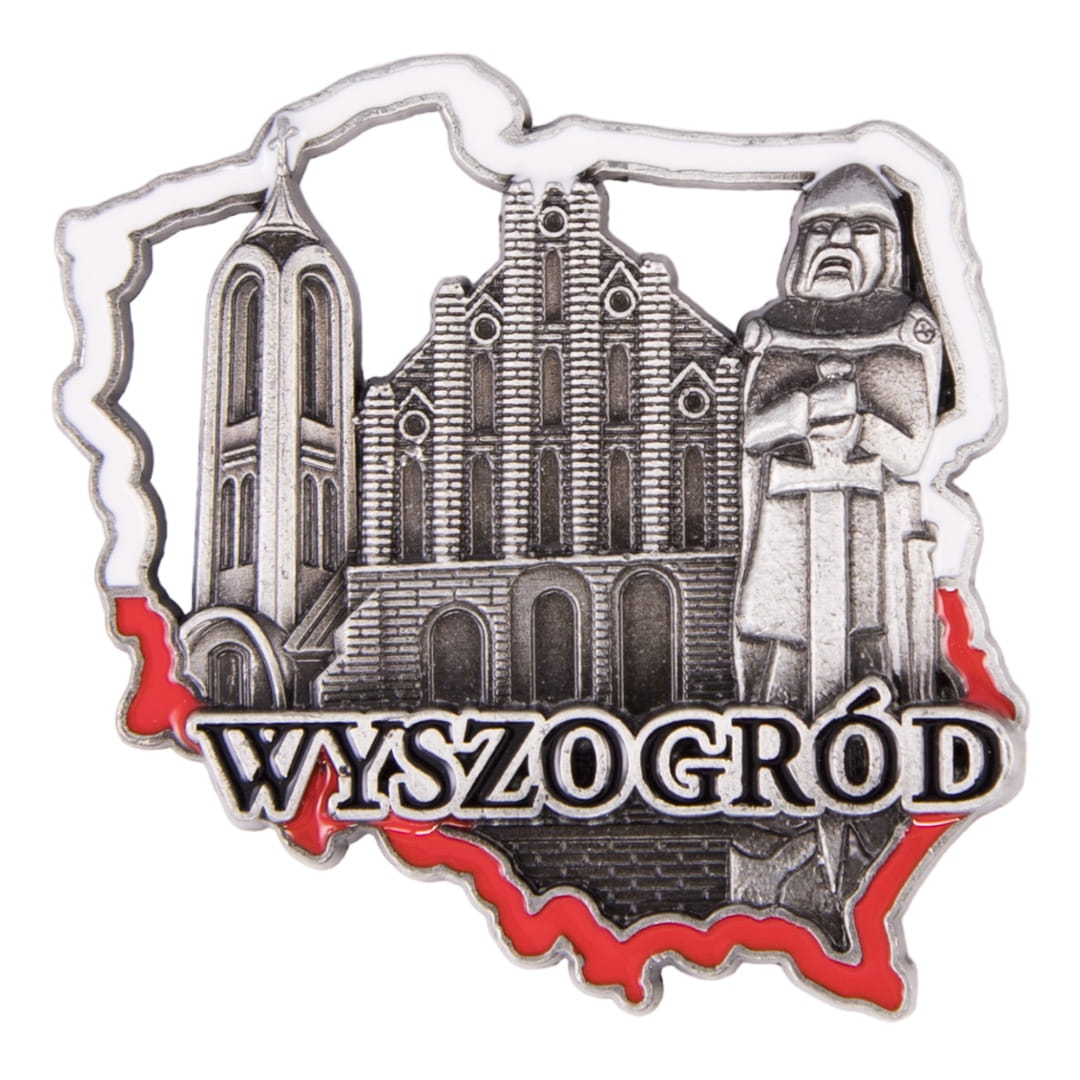 magnes na lodówkę Polska Wyszogród metalowy pamiątka