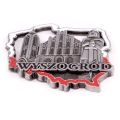 magnes Wyszogród kształt Polski metal trójwymiarowy relief