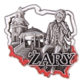 magnes na lodówkę Żary metal Polska pamiątka
