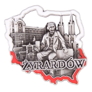 Magnes metalowy kontur Żyrardów