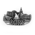 magnes na lodówkę panorama Żory metalowy pamiątka z miasta