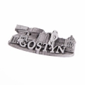 magnes metalowy Gostyń panorama miasta pamiątka turystyczna